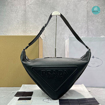 Prada Black Saffiano Triangle Bag Size 60x28x31cm