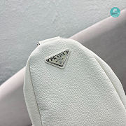 Prada White Saffiano Triangle Bag Size 60x28x31cm - 6