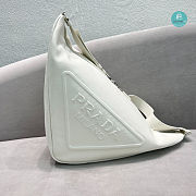 Prada White Saffiano Triangle Bag Size 60x28x31cm - 5