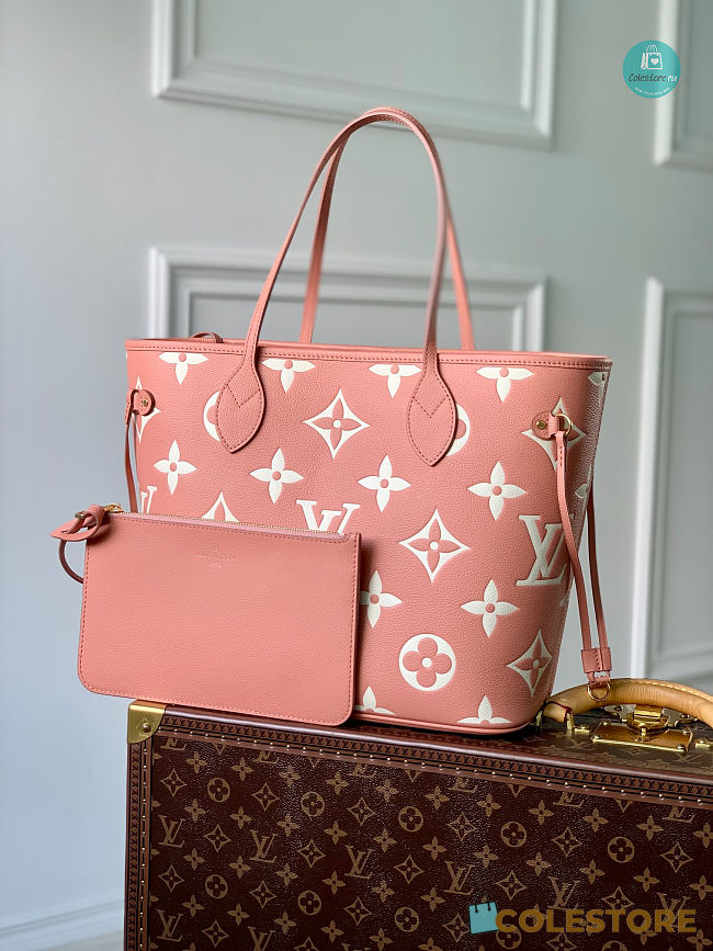 Louis Vuitton Neverfull Pink Size 32x29x17cm - 1