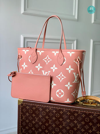 Louis Vuitton Neverfull Pink Size 32x29x17cm