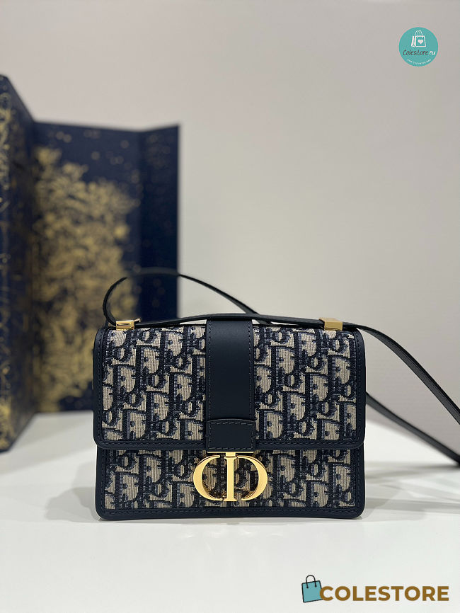 Dior 30 Montaigne Bag Blue Dior Size 21x7x13.5cm - 1