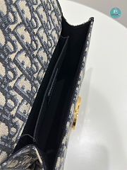 Dior 30 Montaigne Bag Blue Dior Size 21x7x13.5cm - 3