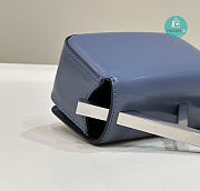 Fendi First Sight Blue Leather Mini Bag Size 13x5x8cm - 5