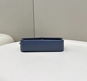  Fendi First Sight Blue Leather Mini Bag Size 22.5x5x10.5cm - 6