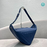 Prada Navy Blue Saffiano Triangle Bag Size 60x28x31cm - 6