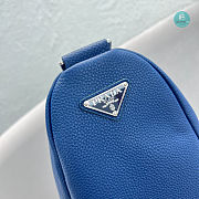  Prada Navy Blue Saffiano Triangle Bag Size 60x28x31cm - 3