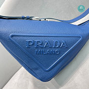  Prada Navy Blue Saffiano Triangle Bag Size 60x28x31cm - 2
