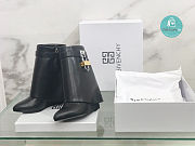 Givenchy Shark Lock Ankle Boots In Leather In Black Size 35-42 - 4