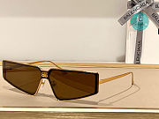  Balenciaga Shield 2.0 Rectangle-Frame Black Sunglasses Black/Gold - 1