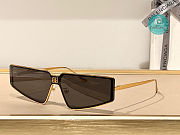  Balenciaga Shield 2.0 Rectangle-Frame Black Sunglasses Black/Gold - 2