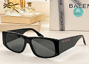 Colestore Balenciaga Black/Purple Rectangular Frame Sunglasses  - 2