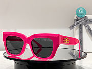  Balenciaga Pink Chunky Ladies Sunglasses - 2