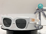  Balenciaga White Chunky Ladies Sunglasses  - 1