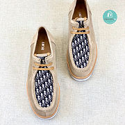Dior Men's White Oblique Derby Shoes  - 3