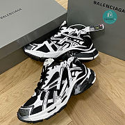 Balenciaga Black/White Runner Sneakers Size 35-45cm - 2