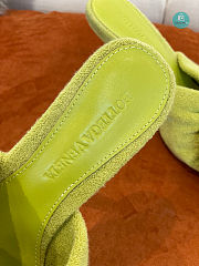 Bottega Light Green Veneta Towel Stretch Bow Heel Size 35-41cm - Height 9cm - 2
