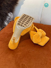 Bottega Orange Veneta Towel Stretch Bow Heel Size 35-41cm - Height 9cm - 4