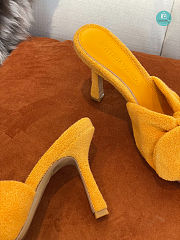 Bottega Orange Veneta Towel Stretch Bow Heel Size 35-41cm - Height 9cm - 5