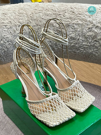 Bottega Veneta White High Heels Pump 9.5cm