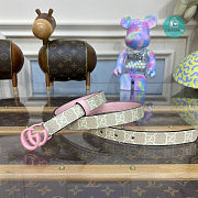 Gucci GG Marmont Buckle Pink Belt 2cm - 6