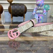 Gucci GG Marmont Buckle Pink Belt 2cm - 4