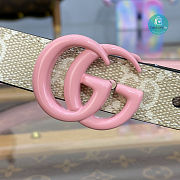 Gucci GG Marmont Buckle Pink Belt 2cm - 2