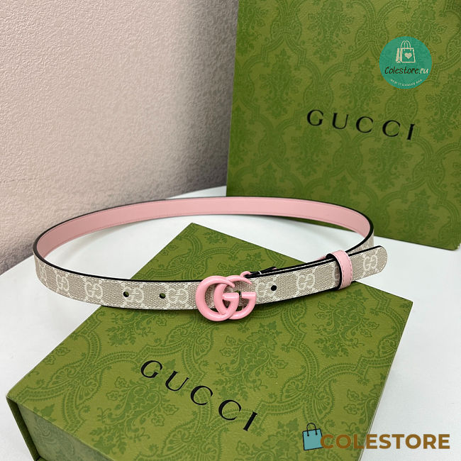  Gucci GG Marmont Buckle Pink 4cm - 1