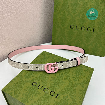 Gucci GG Marmont Buckle Pink 4cm