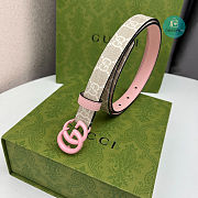  Gucci GG Marmont Buckle Pink 4cm - 3