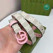  Gucci GG Marmont Buckle Pink 4cm - 6