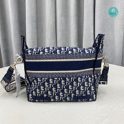 Diorcamp Small Bagblue Oblique Embroidery Size 28cm - 3