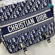 Diorcamp Small Bagblue Oblique Embroidery Size 28cm - 2