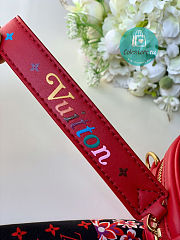 Louis Vuitton Red Heart Bag Love Lock 18x15.5x5cm - 5
