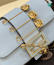 Fendi x Versace Baguette Blue Bag 20x13x5cm - 4