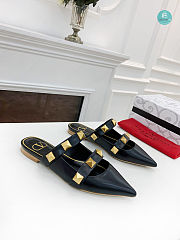 Valentino Garavani Black Rockstud Roman Strap Size 35-41cm - 5