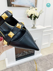 Valentino Garavani Black Rockstud Roman Strap Size 35-41cm - 3
