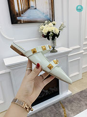 Valentino Garavani White Rockstud Roman Strap Size 35-41cm - 4