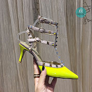 Valentino Garavani Yellow Rockstud Heels Size 35-41cm - 6