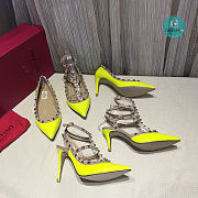 Valentino Garavani Yellow Rockstud Heels Size 35-41cm - 4