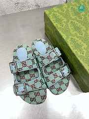 Gucci Slide Mint Sandal With Straps Size 35-40cm - 3
