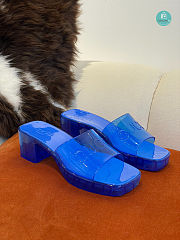 Gucci Slide  Blue Sandal With Gucci Logo Size 35-41cm - 1