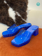 Gucci Slide  Blue Sandal With Gucci Logo Size 35-41cm - 2