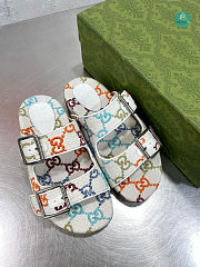  Gucci Slide White Sandal With Straps Size 35-40cm - 6