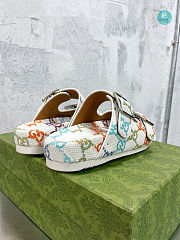  Gucci Slide White Sandal With Straps Size 35-40cm - 5