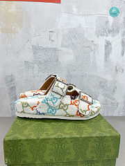 Gucci Slide White Sandal With Straps Size 35-40cm - 4
