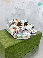  Gucci Slide White Sandal With Straps Size 35-40cm - 3