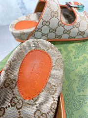  Gucci Slide Orange Sandal With Straps Size 35-40cm - 3