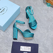 Prada Crystal Sandals Size 35-42cm. Height 13.5cm - 5