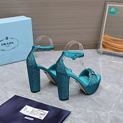 Prada Crystal Sandals Size 35-42cm. Height 13.5cm - 3